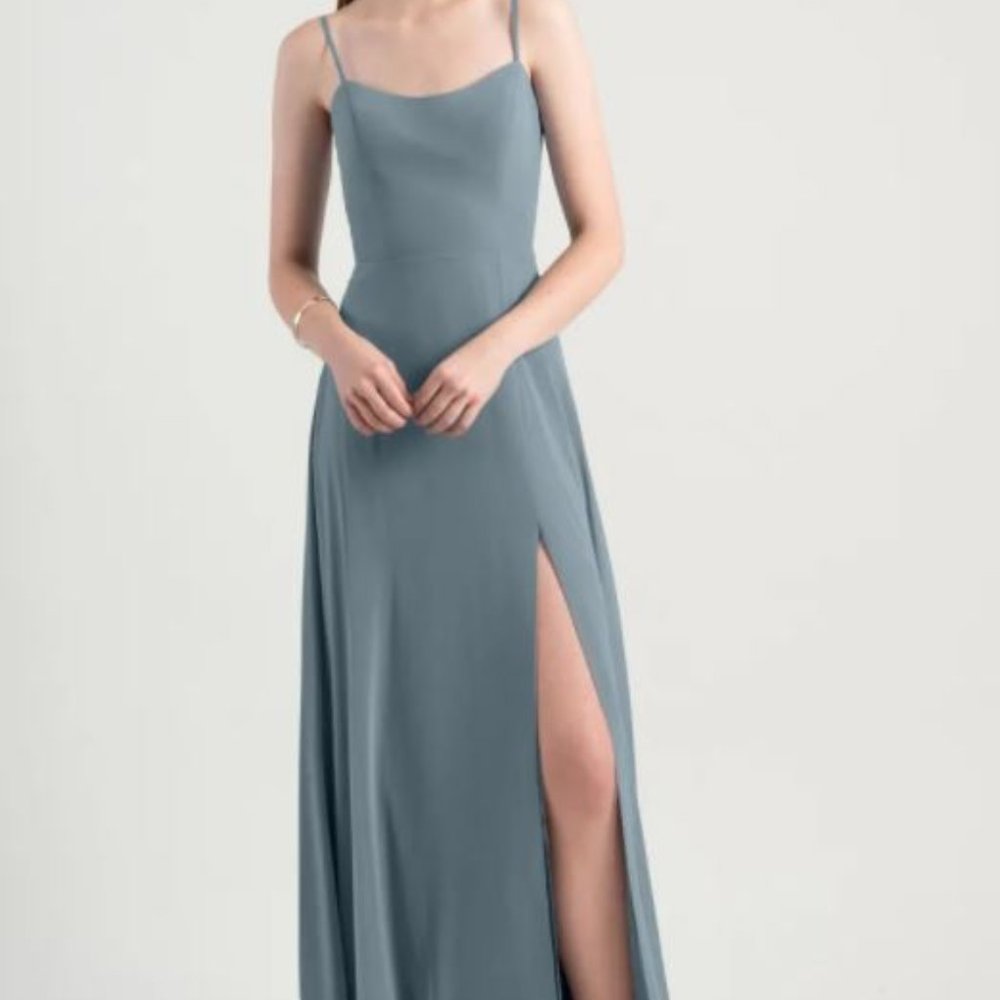 Jenny Yoo Mayan Blue Bridesmaid Dress (Kiara size 2)
